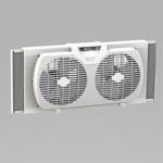 Twin Window Fan - 9"