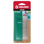 Velcro 7/8" Squares 12ct Clear