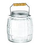 Barrel Jar 1-Gal w/Hndl A/H