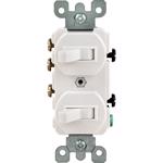 Double Toggle Switch White