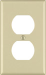 Outlet Wall Plate 1 Gang Ivory