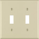 Switch Plate 2 Gang Ivory