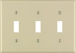 Switch Plate 3 Gang Ivory