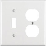 Toggle/Outlet Plate White