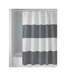 Zena Shower Curtain-Charcoal/W