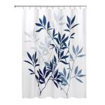 Leaves Shwr Curtain Navy/Slate