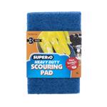 Scouring Pads HD 3-pk BLUE SP