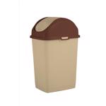 Trash Can 37qt Swing Beige SP