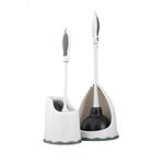 Toilet Brush w/Caddy Grey SP