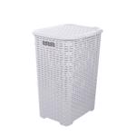Hamper 1.7bu/60L Wicker Wht/Sm