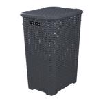 Hamper 1.7bu/60L Wicker Grey D