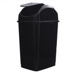 Trash Can 19q SwingTop BLK SP