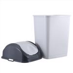 Trash Can 37qt Swing Grey/Smok