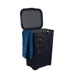 Hamper 1.7bu/60L Wicker Blk SP