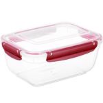 Food Container 2.5qt Rect Red