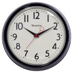 Wall Clock 9.5" Bezel Black
