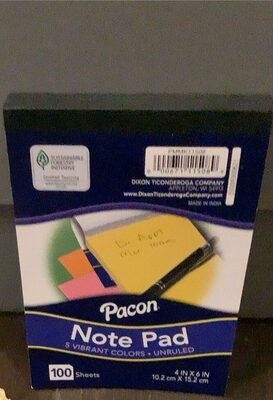 VibrantNote Pad 4" x 6" 100pp.