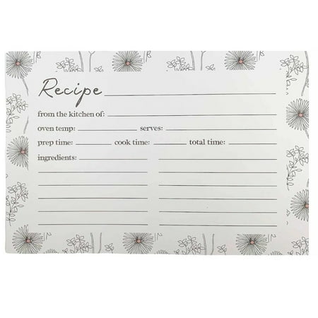 Recipe Cards 4x6 Night & Day B