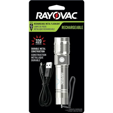 Flashlight Metal Rech. Rayovac