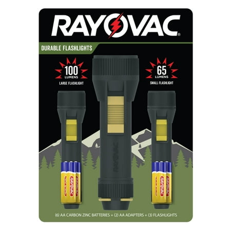 Flashlight 3pk w/Batt Rayovac