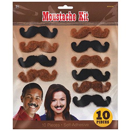 Mustaches Western 10pk. Amscan