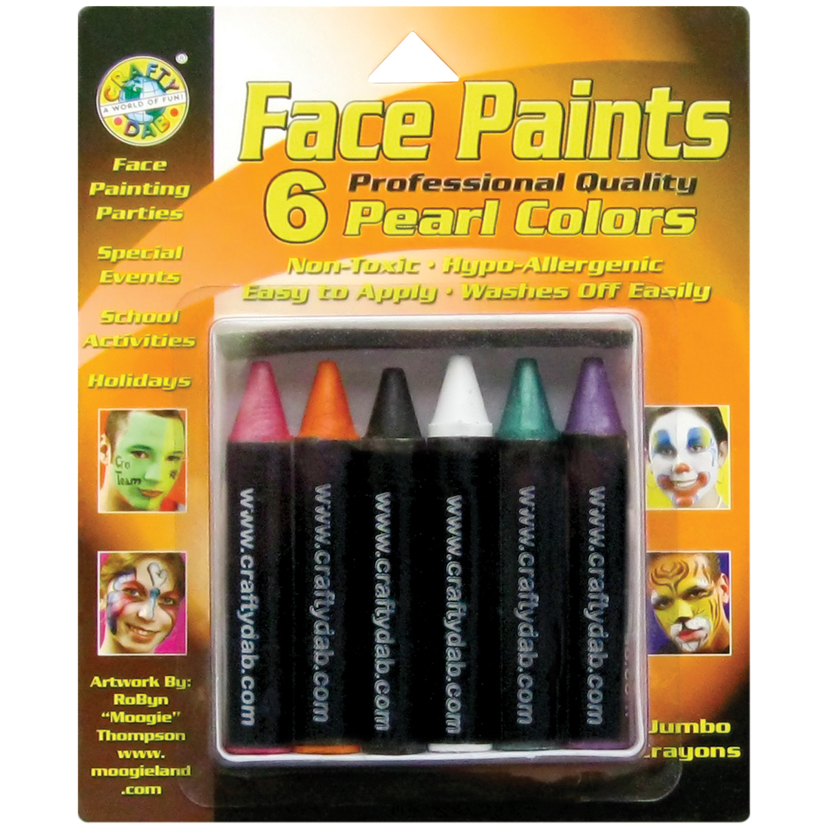 Face Paint JMBO Crayon 6 Pearl