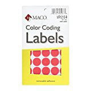 Label Round ¾" Red Glo 1000/Bx