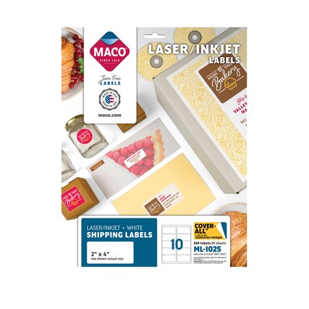 Label 10/Sht x25 2x4 Maco
