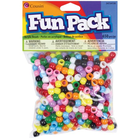 Pony Beads 6x9mm Multi 650ct