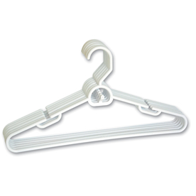 Hanger Attachable 6pk. White