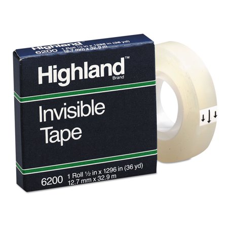 Invisible Tape .5"x36Y Highlan