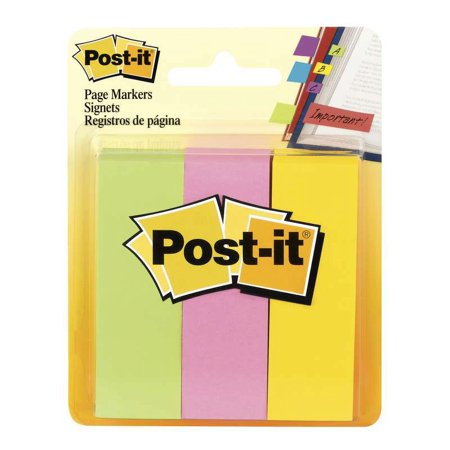 Post-It Page Marker 1x3 Neon
