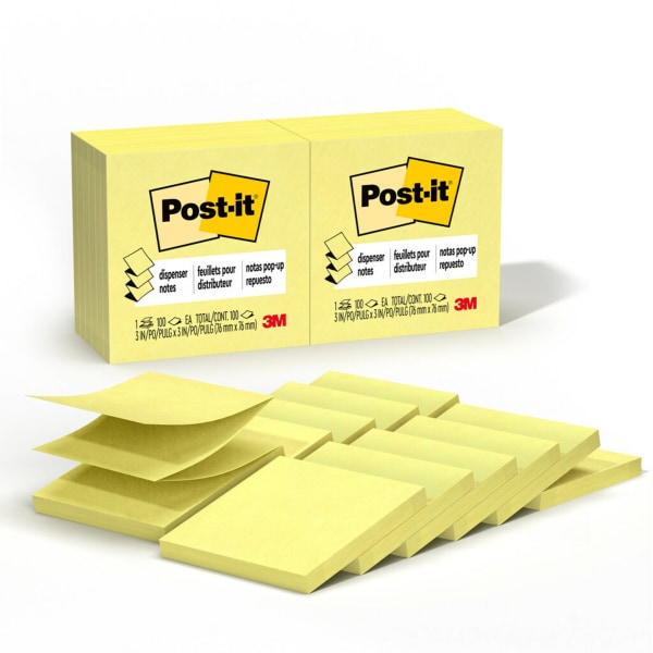 Post-It Pop Ups 3" x 3" Yellow