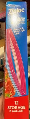 Ziploc Jumbo Storage 2Gal 12c
