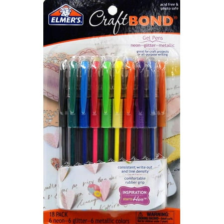 Gel Pens 18pk. Ass't Elmer's