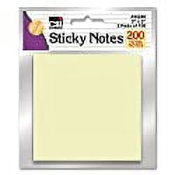 Sticky Notes 3x3 Yellow 200ct