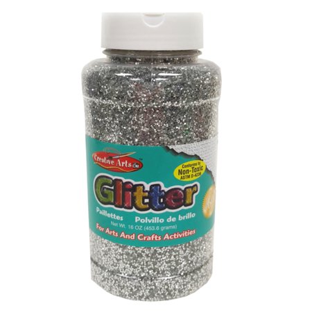 Glitter 16oz. Silver
