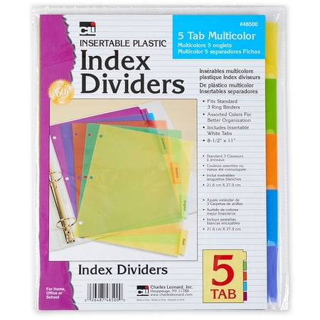 Dividers Poly 5-Tab Inserta