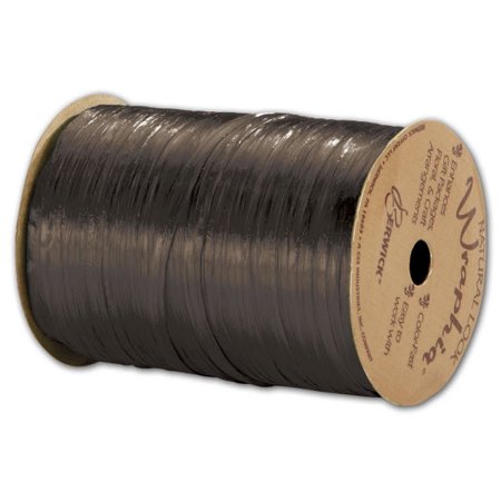 Raffia ¼"x100yd Pearl Choc