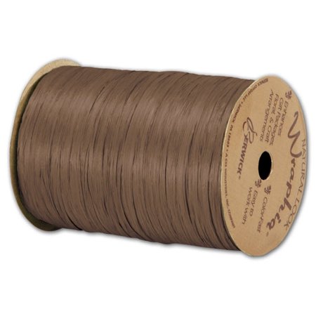 Raffia ¼"x100yd Matte Mil Choc