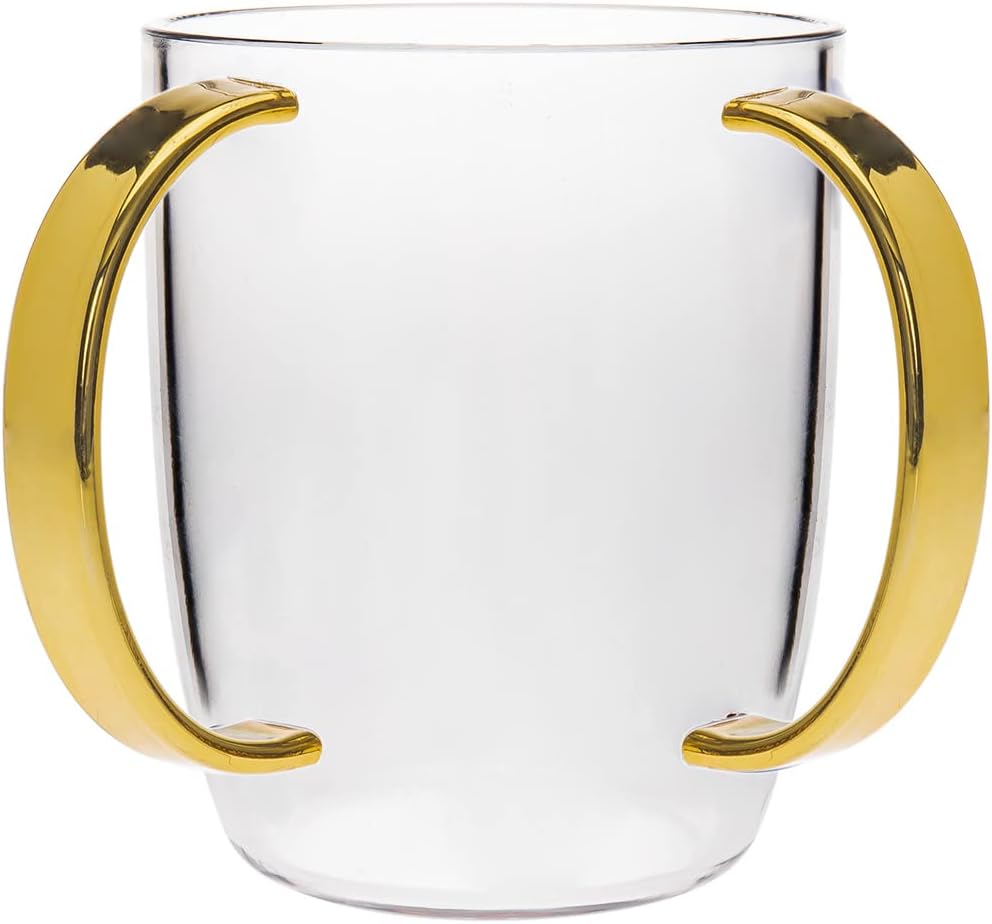 Washcup Acrylic 64921 Clr/Gld