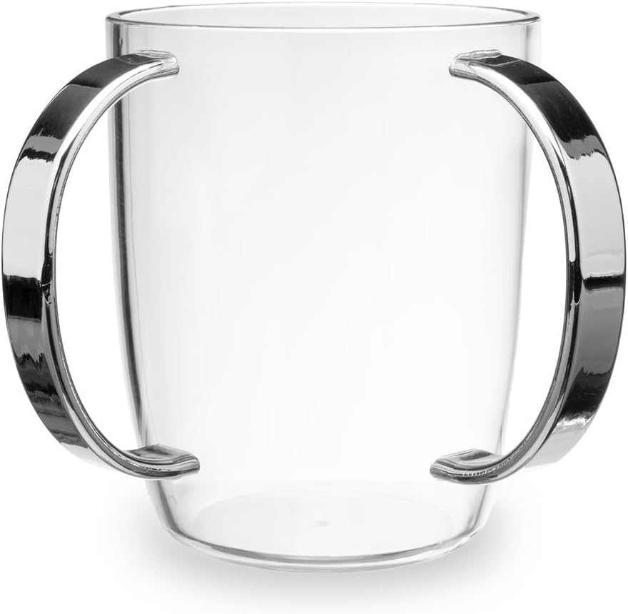 Washcup Acrylic 64948 Clr/Slvr