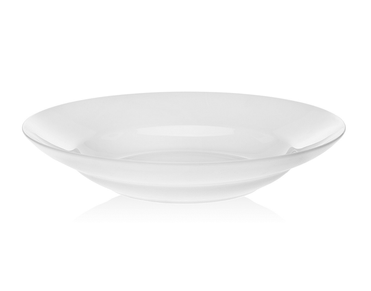 9" Soup Bowl Flat Rim White