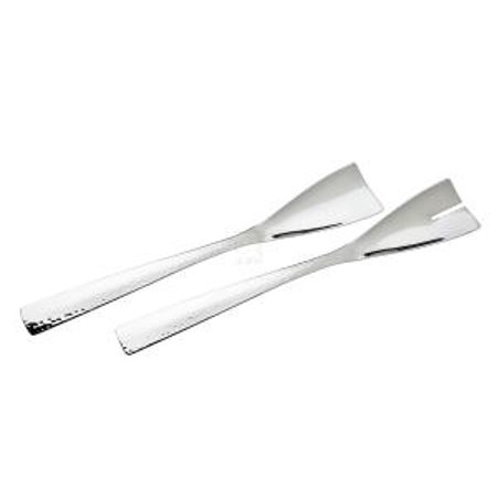 Modern Hammered SS Salad Servr