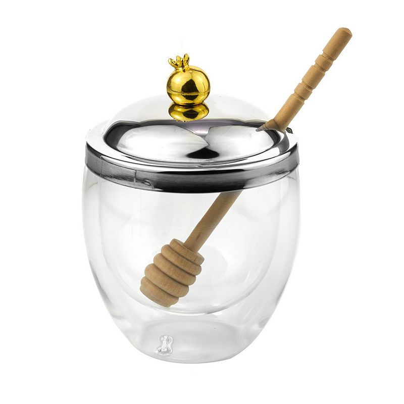 Honey Dish_Double Wall_Pomegra