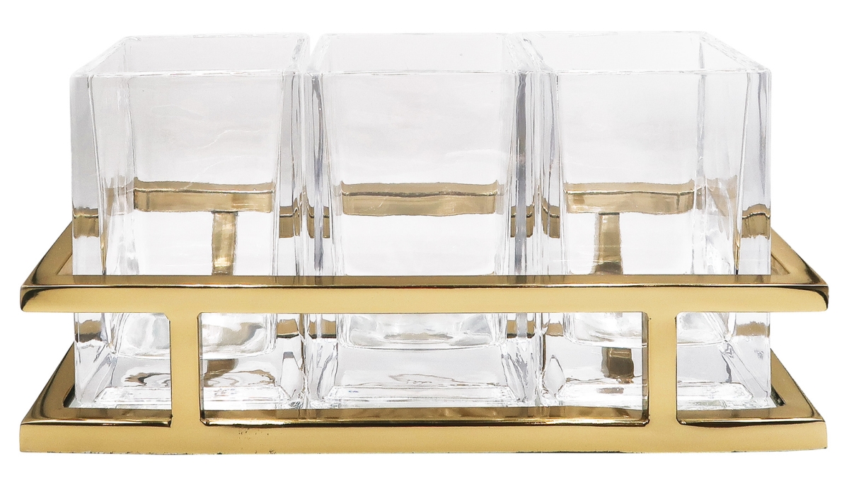 Aspen 4pc Flatwre Caddy GOLD