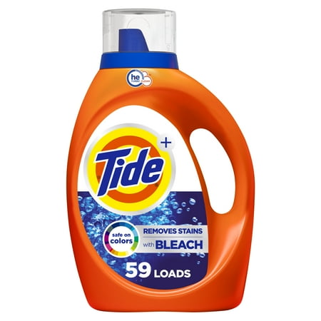 Tide Liquid 2x HE w/Bleach 92z