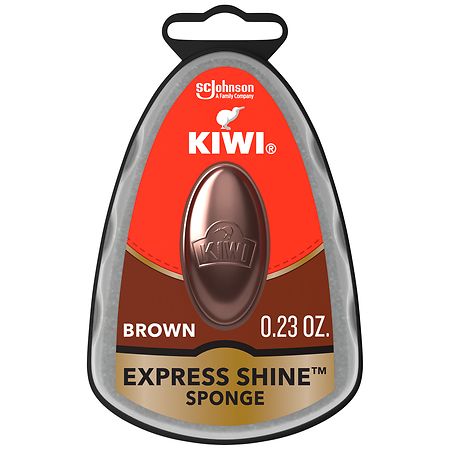 Shoe Shine Sponge Brown Kiwi