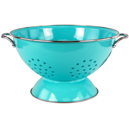 5 Qt. Colander Enamel-Turqu RL