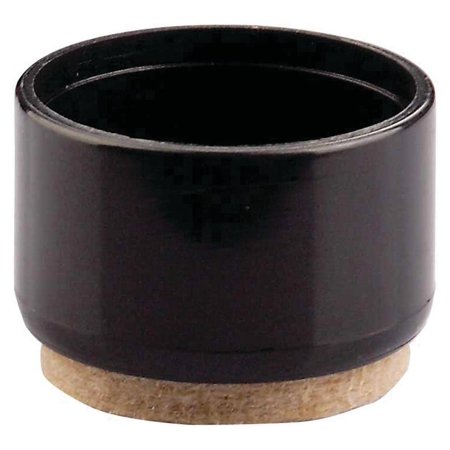 Leg Tip w/Felt Plastic 1.25" B
